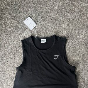 Gymshark Black Sleeveless Crop Top